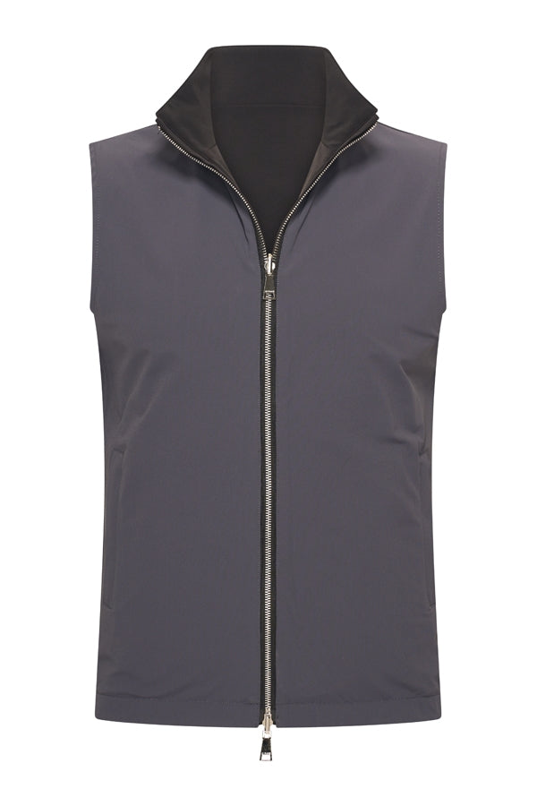 Reversible Black/Dark Grey Gilet